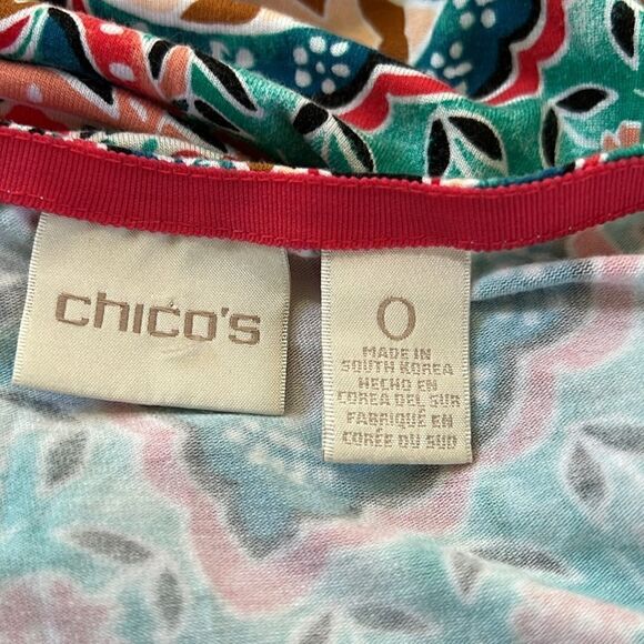 Chicos Comfy 3/4 Sleeve Flowy T-shirt XS - Picture 5 of 6